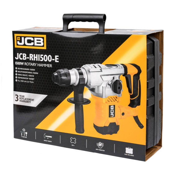 Електрически перфоратор JCB RH1500-E, 1500 W, SDS-plus, 6 J