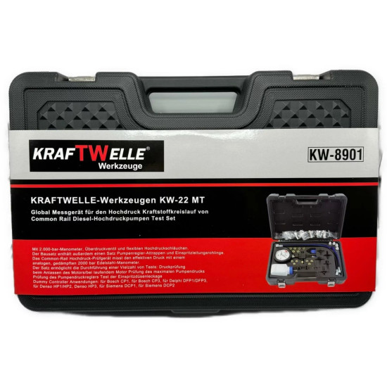 Тестер за високо налягане Common Rail , KraftWelle , KW-8901